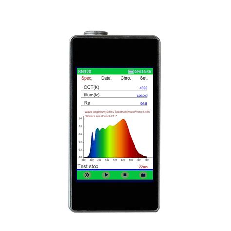 BN320 Handheld Spectrometer Light Spectrum Meter - High Precision CCD ...