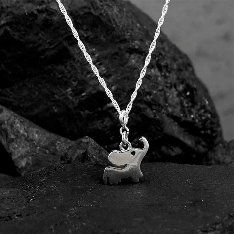 Elephant Chain Pendant Silver | Stylish and Symbolic Elephant Motif ...