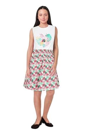 Allen Solly Girl's Cotton Modern Knee-Length Dress (AGDRERGF031779 ...