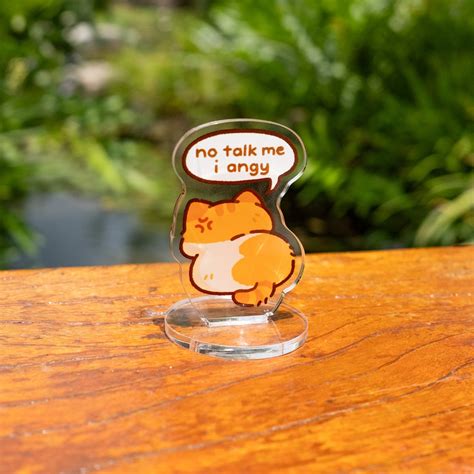No Talk Me I Angy/Busy Standee – Pigeon Crafts