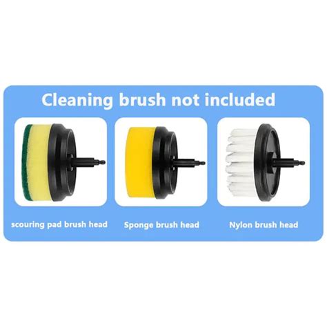Electric Cleaning Brush 3 Brush Heads Cleaner Multifunctional – Primes ...
