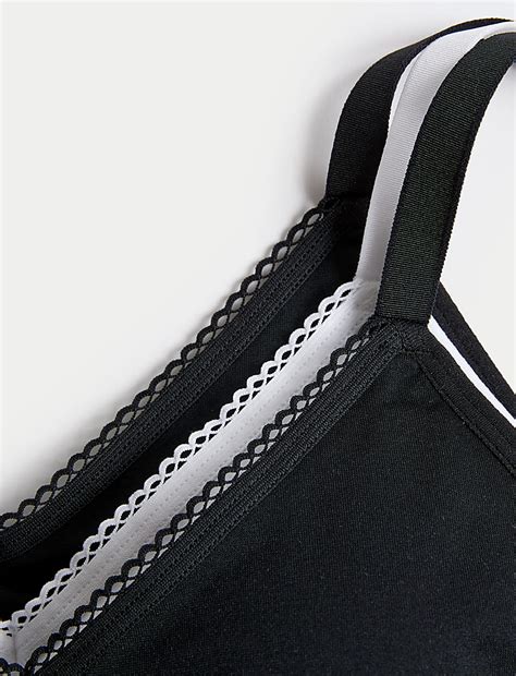 Buy 3pk Seamless Non Wired Bralettes at Marks & Spencer