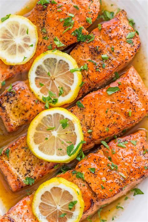 Pan Seared Salmon with Lemon Butter (VIDEO) - NatashasKitchen.com