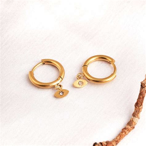 Buy Tiny Iris Star Hoop Earrings- 18k Gold Plated – PALMONAS