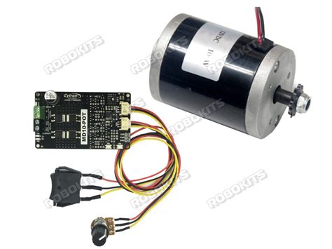 E-BIKE DC MOTOR MY6812 12V 2650RPM 100W WITH CYTRON MD10-POT EBIKE DC ...