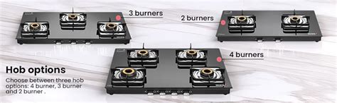 Sujata Gas Stove 3 Burner Glass Top | Classic Gas Stove Auto Ignition ...