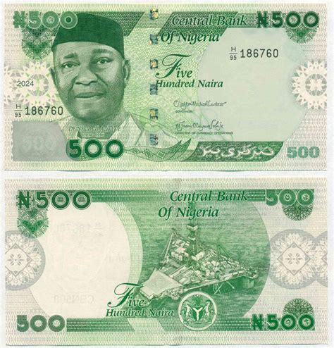 NIGERIA NOTE 500 NAIRA 2024 P 48 UNC | Numismatica Cameroni