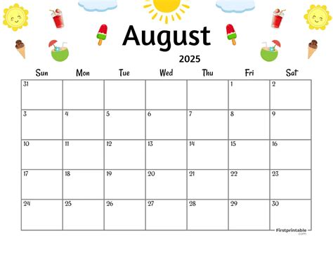 August 2025 Calendars | 40 Free Printable PDF