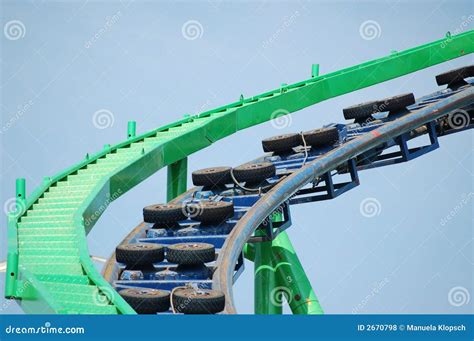 Roller coaster track stock photo. Image of twist, summer - 2670798
