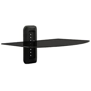 Buy Atlantic Single DVD Component Shelf for Flat Screen TV, Black ...