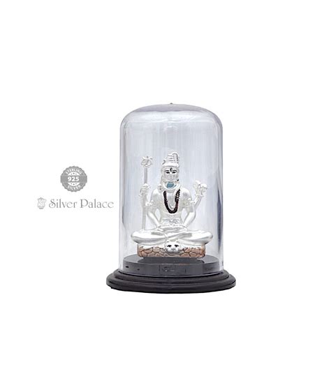 925 Pure Silver Lord Siva Idol For Pooja - Silver Palace