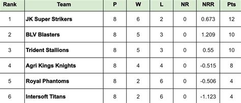 Sher-e-Punjab T20 Cup 2024 Points Table: Updated standings after Royal ...