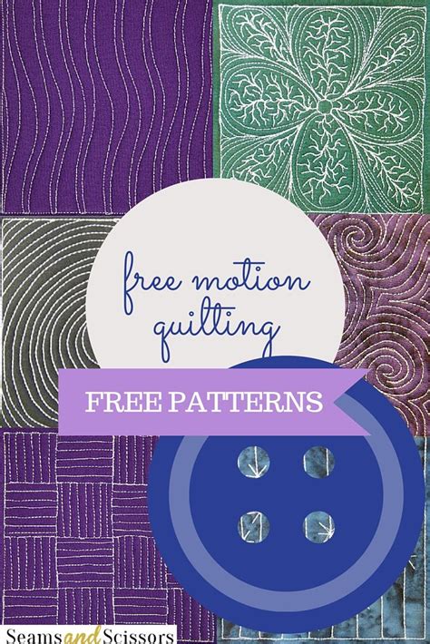 Image result for Free Motion Sewing Patterns