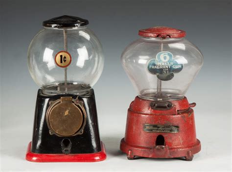 Two Vintage Gumball Machines | Cottone Auctions