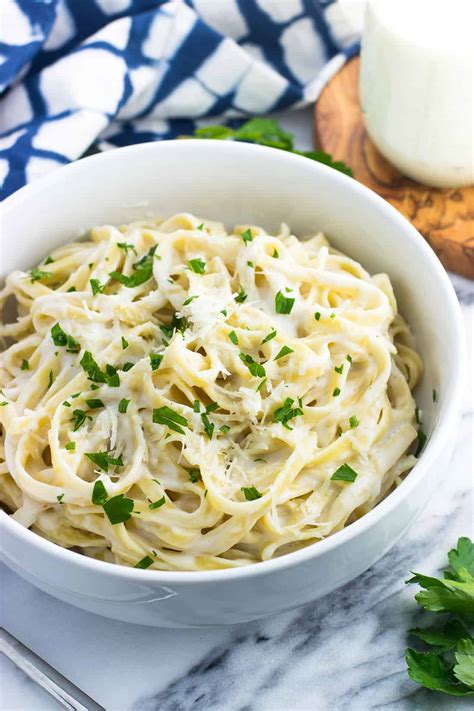 Steps to Prepare Chicken Alfredo Healthy Pasta Recipes