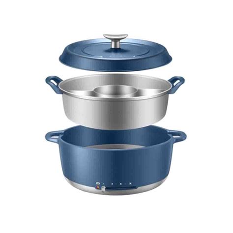 Buy 220v 6l Electric 3 Flavor Hot Pot Cooker Multi Cooking Pot Split ...