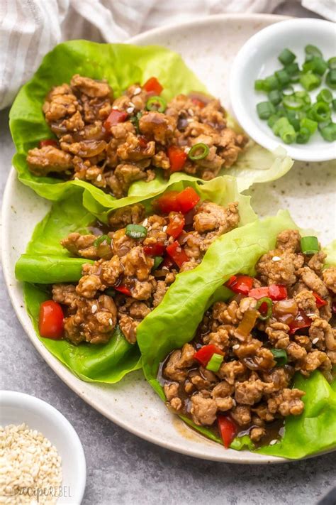 Chicken Lettuce Wraps - The Recipe Rebel