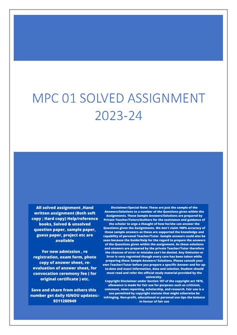 MPC 01 TMA: Cognitive Psychology, Learning & Memory Assignment ...