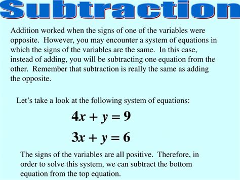 Image result for Elimination Using Addition and Subtraction Two Negatives