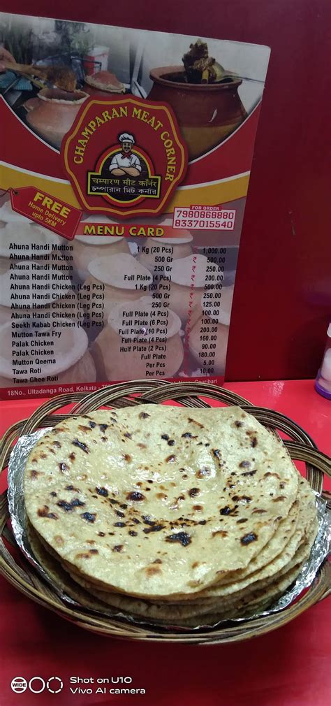 Menu at Champaran Meat Corner, Kolkata, 18