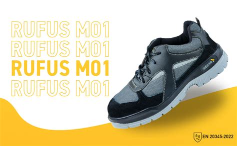 Mallcom Rufus M01 Safety Shoes for Men, Synthetic Microfiber Upper ...