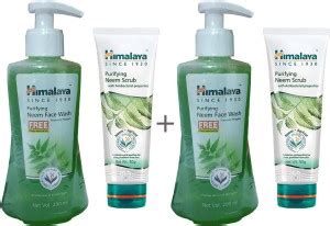 HIMALAYA Neem 200+200ML WITH 2 FREE SCRUB Face Wash - Price in India ...