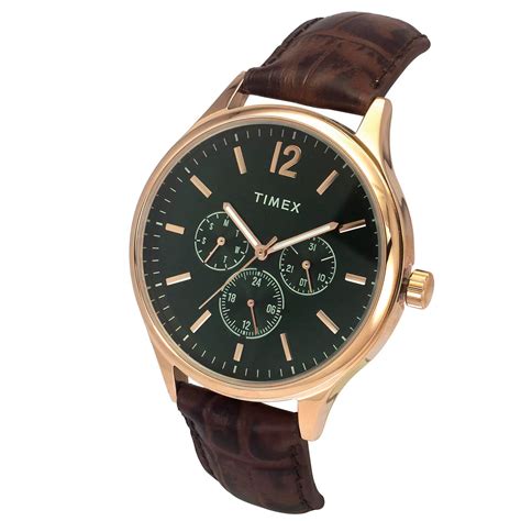 Timex Men Green Round Dial Analog Watch - TWEG18434 – KRISHNA WATCH COMPANY