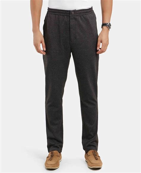 Buy Super Combed Cotton Rich Elastane Stretch Slim Fit All Day Pants ...