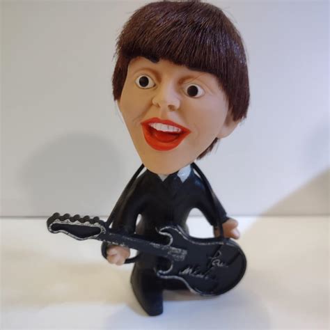 Beatles Remco Soft Body Paul McCartney Doll Original Guitar & Hair Nems 1964