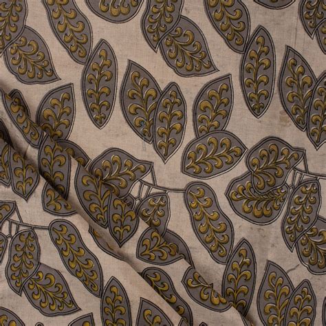 Leaf Dabu Print Fabric Online at Affordable Prices | Dmaasa