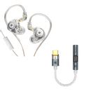 KZ EDX PRO IEM With Mic & Audiocular SPARK DAC