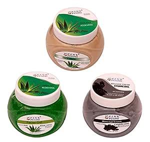 PINK PLUMS Aloevera Face Pack | Aloevera Facial Gel | Charcoal Massage ...