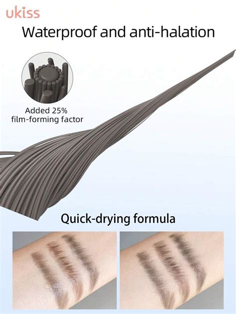 ukiss Fection Angled Brush & Dip Liquid Eyebrow Gel, Brow Lamination ...