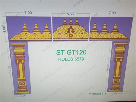 ST-GT120 STICKER GATE 14X20 FEET 5579 HOLES IN 1 PART