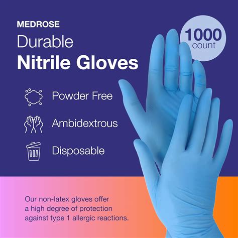 DiRose MedRose Small Nitrile Gloves - 1000 Count Disposable India | Ubuy