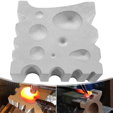 Upgraded Heavy Duty 50lb Blacksmith Swage Block Blacksmith Anvil Forge ...