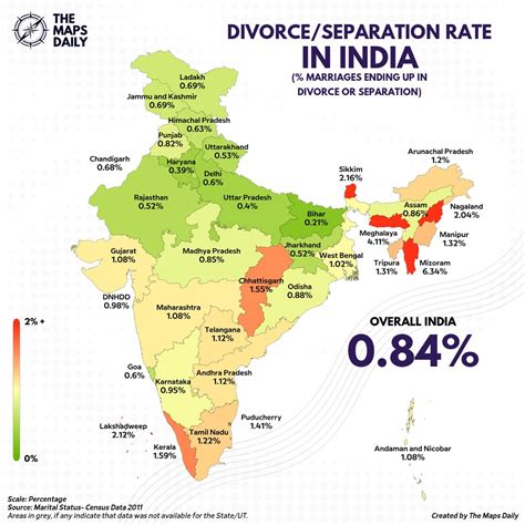 States In India With The Highest Divorce Rates