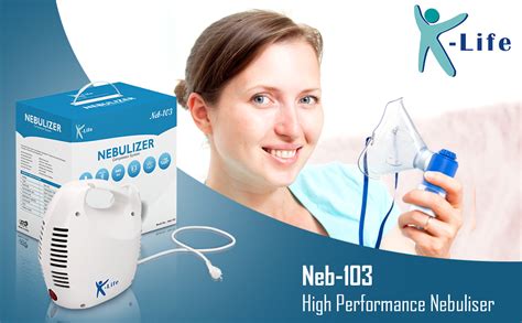 K-life Nebulizer Machine For Baby, Adults and Old Age, Asthma Inhaler ...