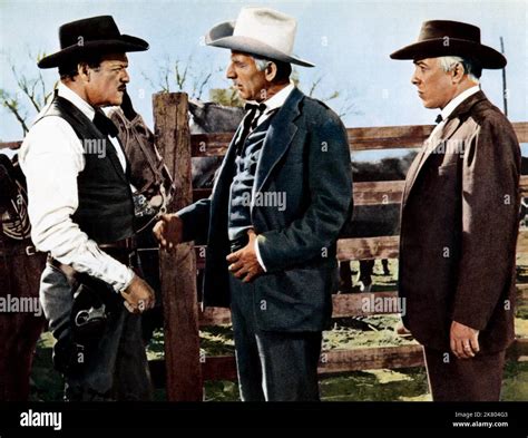 Van Heflin, Robert F. Simon & Edward Platt Film: Gunman'S Walk (USA ...