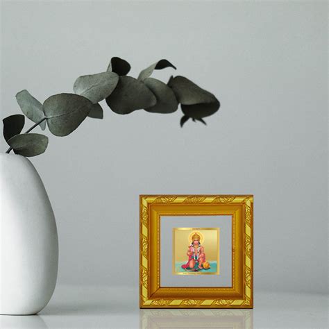 Divine Hanuman Photo Frame - 24K Gold Plated – PujaShoppe