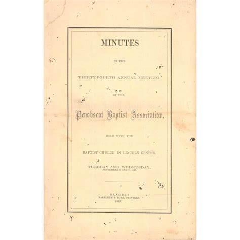 Original Upper Canoochee Association of Regular Primitive Baptists ...