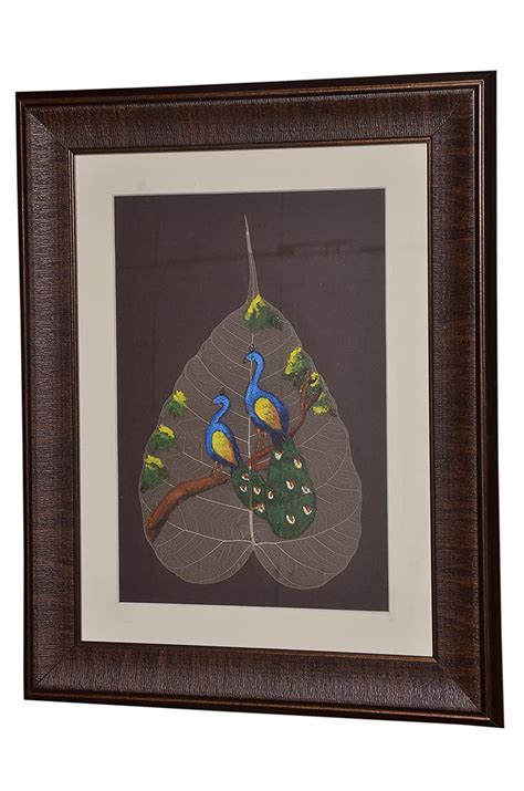 Paintings ON PEEPAL Leaf, PEEPAL Leaf Art : Amazon.in: Home & Kitchen