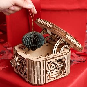 UGears Proposal Box Gifts Wooden Treasure Box with Key (Secret Hidden ...