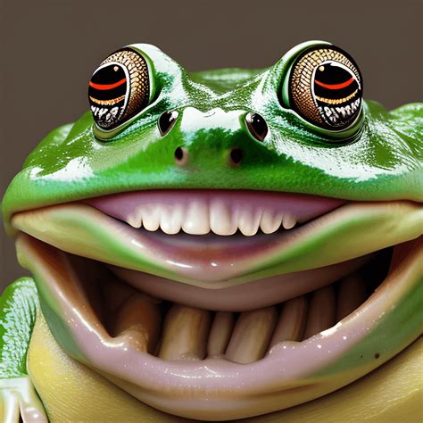 Huge Mouth Smiling Frog Digital Graphic · Creative Fabrica