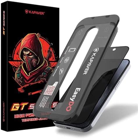 KAPAVER GT Series Privacy Tempered Glass Screen Guard Protector for ...