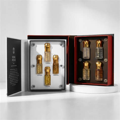 Buy Gold Series & Misk Rijali Attar Gift Set | Non-Alcoholic – Ajmal ...