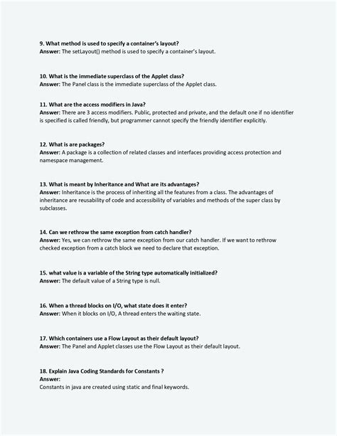 Image result for Java Short Questions and Answers