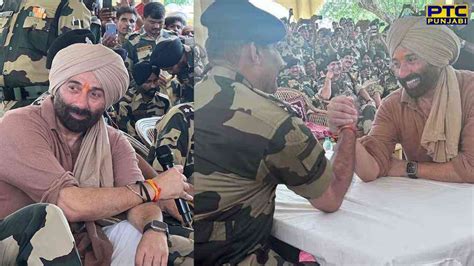 'ਗਦਰ 2' ਦੀ ਪ੍ਰਮੋਸ਼ਨ ਕਰਨ ਲੌਂਗੇਵਾਲ ਬਾਰਡਰ ਪਹੁੰਚੇ ਸੰਨੀ ਦਿਓਲ, ਫੌਜ਼ੀਆਂ ਨਾਲ ...