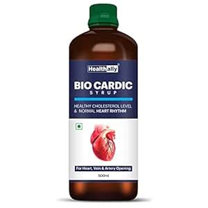Healthally Ayurvedic BioCardic Cardiac Heart Care Syrup|Cholesterol ...
