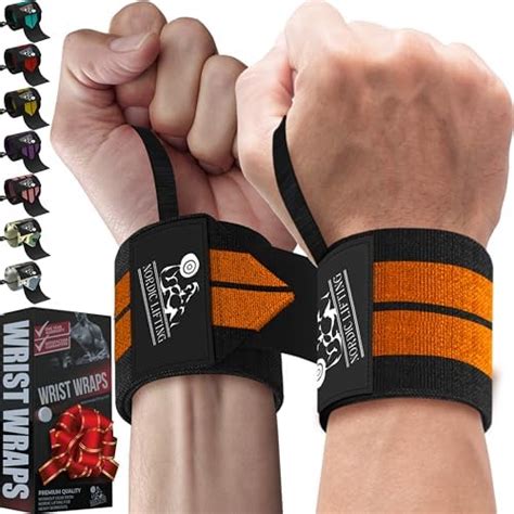 Wrist Wraps (1 Pair/2 Wraps) for Weightlifting/Crossfit/Powerlifting ...